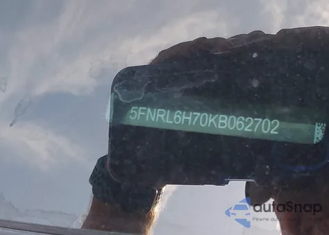 2019 Honda Odyssey Ex-L из США, поврежденный, VIN 5FNRL6H70KB062702